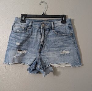 Rewash Light Blue Distressed Jean Shorts